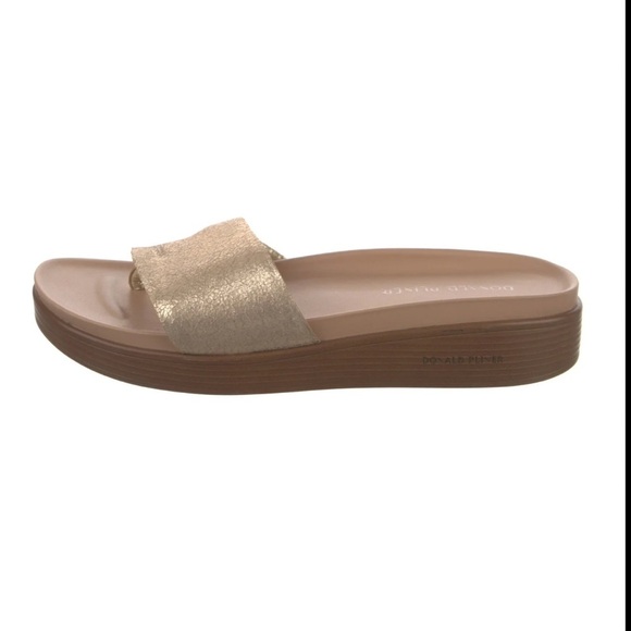 Donald J. Pliner Shoes - Donald Pliner FIFI Gold Slide Sandals Size 9.5